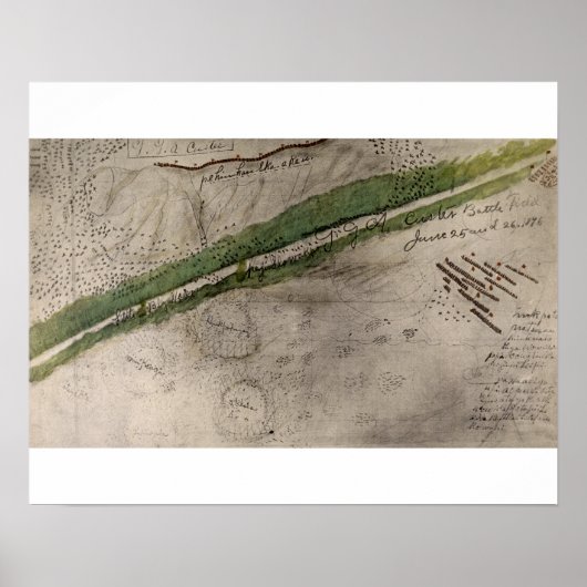 リトマスの戦場の地形図 ポスター (正面)