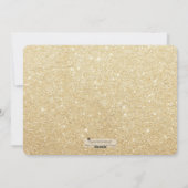 リトメリールクリスマス金ゴールドグリッター2フォトカード シーズンカード (裏面)