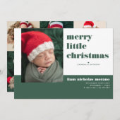 リトメリール・クリスマス・ホリデー・バース・アナウンス シーズンカード (正面/裏面)