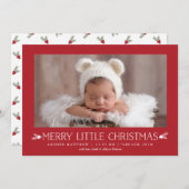 リトメリール・クリスマス・ホリデー・バース・アナウンス シーズンカード (正面/裏面)