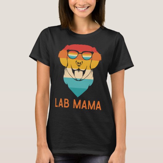 リトリバーの親のラボラブラドール Tシャツ (正面)