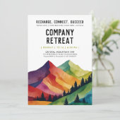 リトリートクールグリーンチーム建物フォレストウォーターの色 招待状 (スタンド正面)