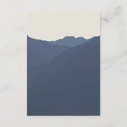 リトリートザマウンテンズ結婚詳細カード エンクロージャーカード (裏面)