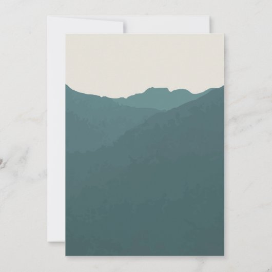 リトリートザマウンテンズ |グリーンアドベンチャー結婚ズ 招待状 (裏面)