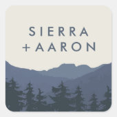 リトリートザマウンテン結婚ズ封筒用シール スクエアシール (正面)