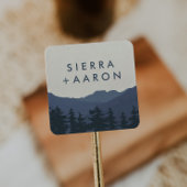 リトリートザマウンテン結婚ズ封筒用シール スクエアシール