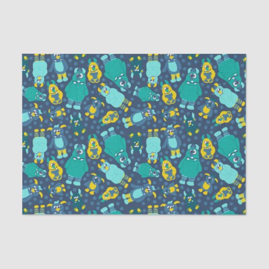 リトルおもしろいカートーンモンスターズ誕生日 薄葉紙 (正面)