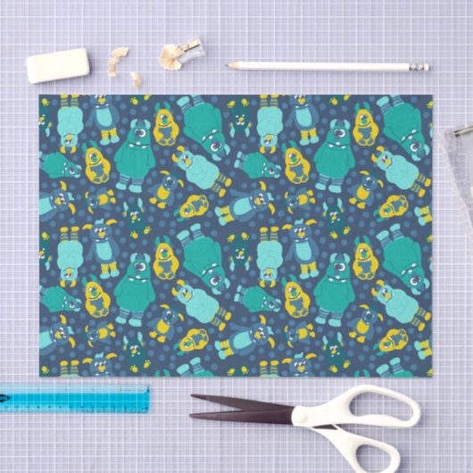 リトルおもしろいカートーンモンスターズ誕生日 薄葉紙 (クラフト)