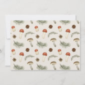 リトルおもしろいガイきのこビーボーイフォト誕生日 招待状 (裏面)