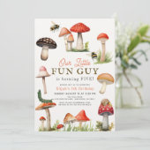 リトルおもしろいガイきのこビーボーイ誕生日 招待状 (スタンド正面)