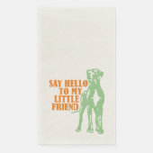 リトルおもしろいグレートダン紙ゲストタオル (正面)