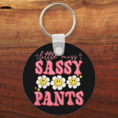 リトルおもしろいシ恋しく思ーパンツ新学期女子 キーホルダー (正面)
