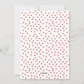 リトルおもしろいバレンタインレタリングバレンタインデー シーズンカード (裏面)