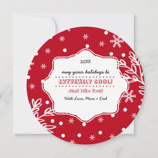 リトルおもしろいペンギンカスタムズのクリスマスカード シーズンカード (裏面)