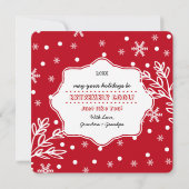 リトルおもしろいペンギンカスタムズのクリスマスカード シーズンカード (裏面)