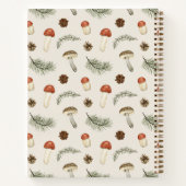 リトルおもしろい男きのこ男の子ベビーシャワーゲストブック ノートブック (裏面)