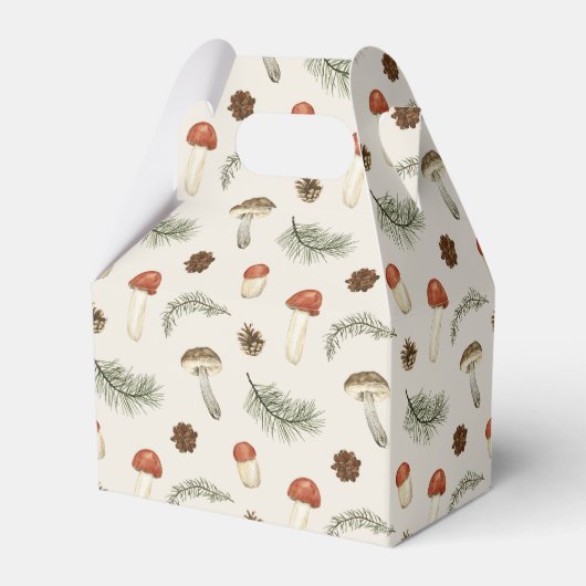 リトルおもしろい男きのこ蜂の男の子ベイビーシャワー フェイバーボックス (裏面サイド)