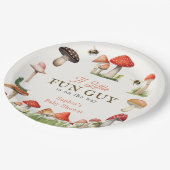 リトルおもしろい男きのこ蜂の男の子ベイビーシャワー ペーパープレート (アングル)