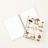 リトルおもしろい男きのこ蜂ベビーシャワーゲストブック ノートブック (内部)