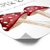 リトルおもしろい男きのこ赤ちゃんシャワーおむつラッフル ポスター (角)