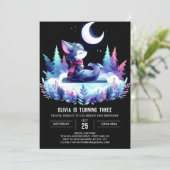 リトルお洒落ウルフ誕生日 招待状 (スタンド正面)