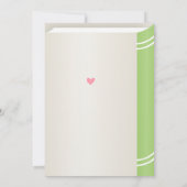 リトルお洒落オ恋しく思ネダーフル第1回誕生日 招待状 (裏面)