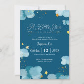 リトルお洒落スターベビーシャワー招待状 招待状 (正面)