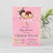 リトルお洒落ラディバグベビーシャワー招待状 招待状 (スタンド正面)