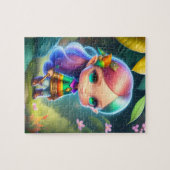 リトルかわいい小妖精や小人ガール ジグソーパズル (横)