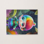 リトルかわいい小妖精や小人ガール ジグソーパズル (横)