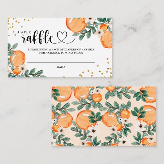 リトルかわいこちゃんおむつラッフルエントリカード エンクロージャーカード (正面/裏面)