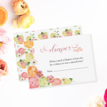 リトルかわいこちゃんおむつラッフルオレンジベビーシャワー