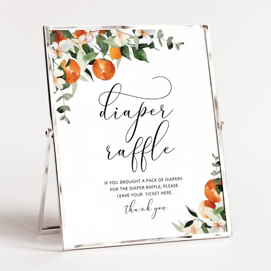 リトルかわいこちゃんおむつラッフルサイン ポスター