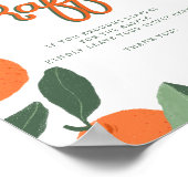 リトルかわいこちゃんおむつラッフルサイン – Clementine Citru ポスター (角)