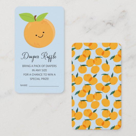 リトルかわいこちゃんおむつラッフルチケットエンクロージャ エンクロージャーカード (正面/裏面)