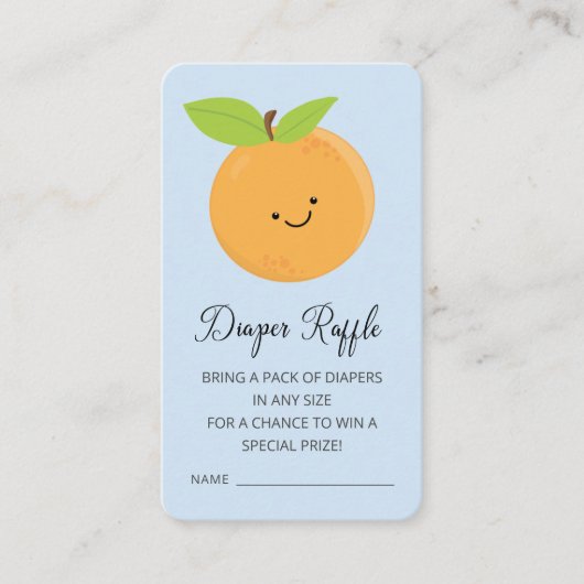 リトルかわいこちゃんおむつラッフルチケットエンクロージャ エンクロージャーカード (正面)