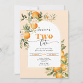 リトルかわいこちゃんかわいい2番目の誕生日パーティー 招待状 (正面)