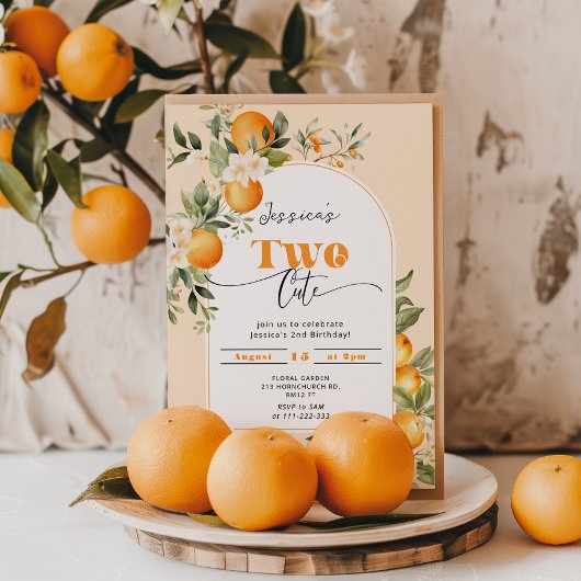 リトルかわいこちゃんかわいい2番目の誕生日パーティー 招待状