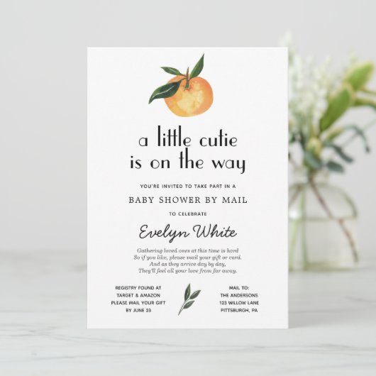 リトルかわいこちゃんがベビーシャワーにメールで行く 招待状 (スタンド正面)