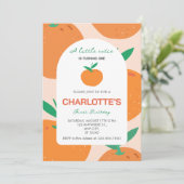リトルかわいこちゃんが1つの誕生日招待状 招待状 (スタンド正面)