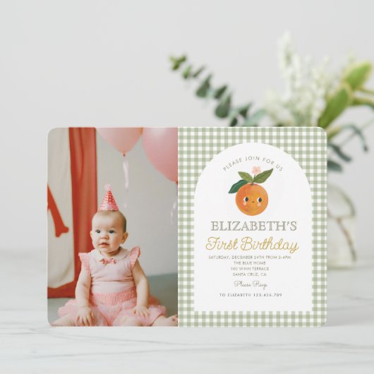 リトルかわいこちゃんが1オレンジ誕生日を回している 招待状 (スタンド正面)
