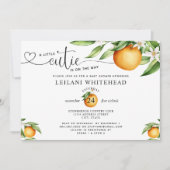 リトルかわいこちゃんの方法で水の色ベビーシャワー 招待状 (正面)