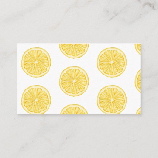 リトルかわいこちゃんの方法レモン柑橘類の赤ちゃんシャワー エンクロージャーカード (裏面)