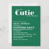 リトルかわいこちゃんの方法レモン柑橘類の赤ちゃんシャワー 招待状 (正面)