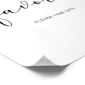 リトルかわいこちゃんの水色のオレンジの好意サイン ポスター (角)