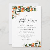 リトルかわいこちゃんの赤ちゃんシャワーの招待 招待状 (正面)