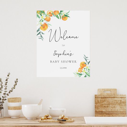 リトルかわいこちゃんの赤ちゃんシャワーへようこそ ポスター (キッチン)