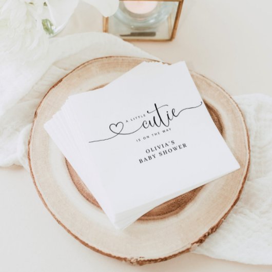 リトルかわいこちゃんの赤ちゃんシャワーナプキン スタンダードカクテルナプキン