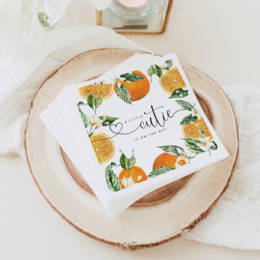 リトルかわいこちゃんの赤ちゃんシャワーナプキン スタンダードカクテルナプキン