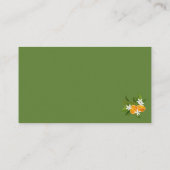 リトルかわいこちゃんの赤ちゃんシャワー何個のキス エンクロージャーカード (裏面)